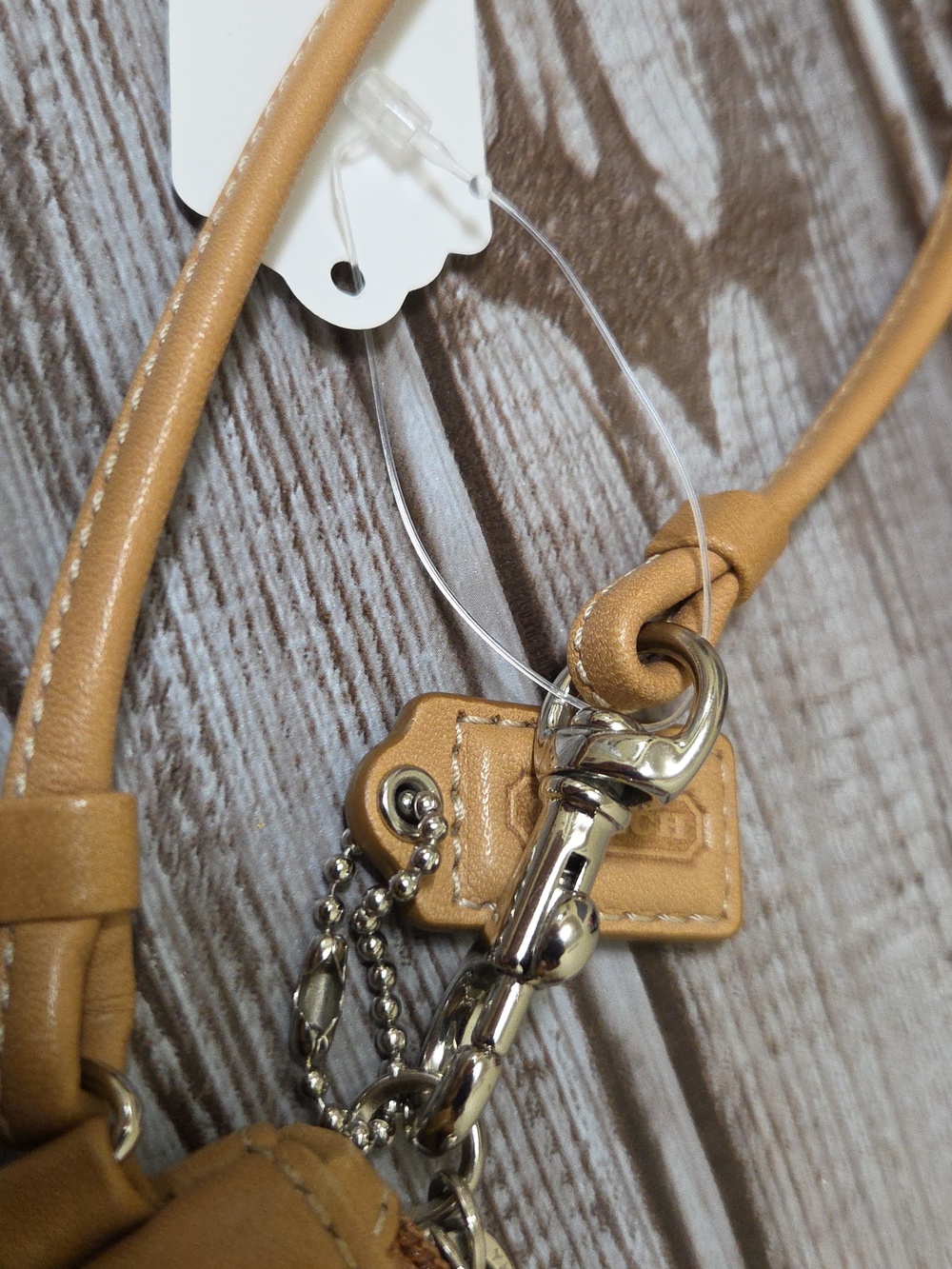 Coach Tan Butter Smooth Leather Wrislet Wallet Coin Purse Small - Picture 9 of 13